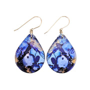 Blue Gold Shimmer Teardrop Earrings | CHOOSE STYLE