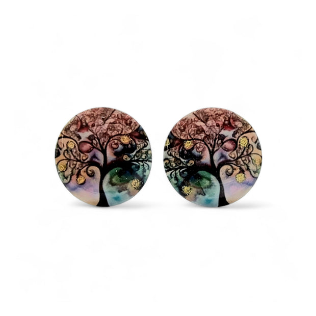 Tree of Life Round Studs | Earthy | 16mm