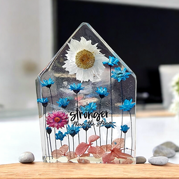 Inspirational Miniature Garden house | Blue Pink