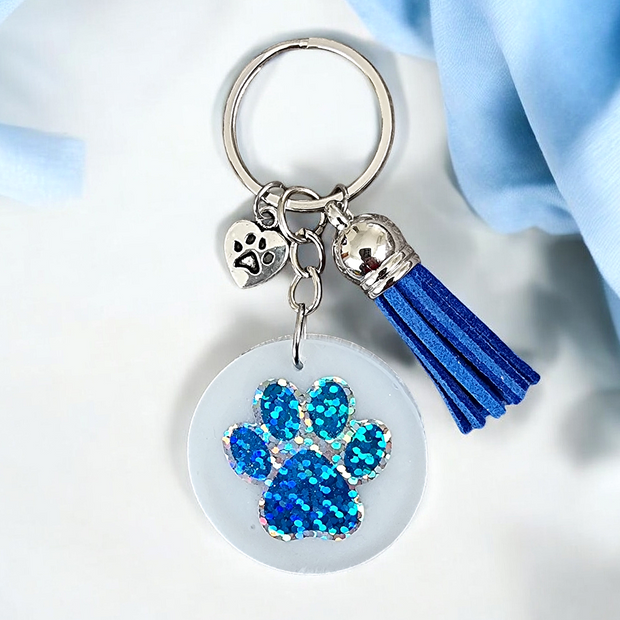 Paw Print Keychains | CHOOSE COLOUR