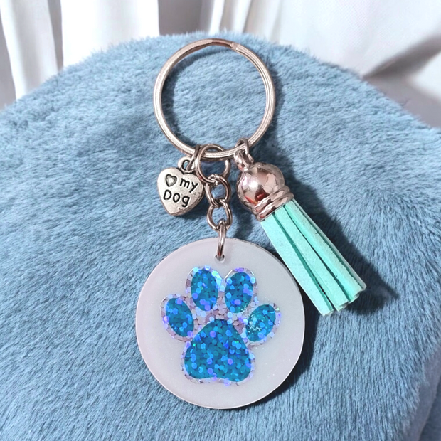 Paw Print Keychains | CHOOSE COLOUR