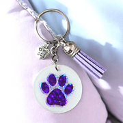 Paw Print Keychains | CHOOSE COLOUR