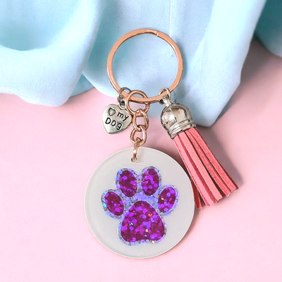 Paw Print Keychains | CHOOSE COLOUR