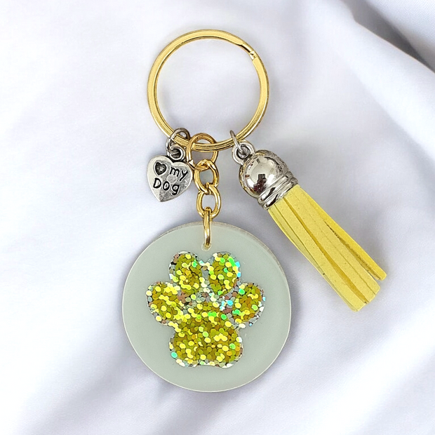 Paw Print Keychains | CHOOSE COLOUR